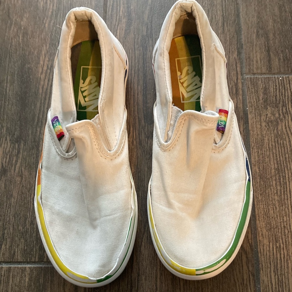 Vans pride collection slip on sneakers